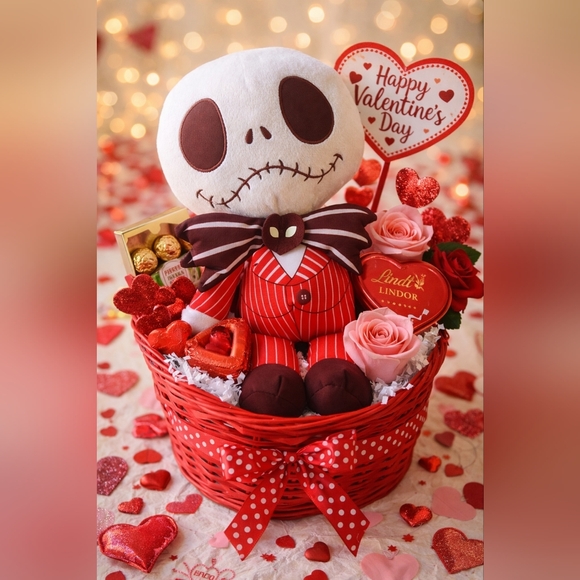 Disney Other - NWT Nightmare Before Christmas Red Jack Skellington Plush Disney Valentine’s Day